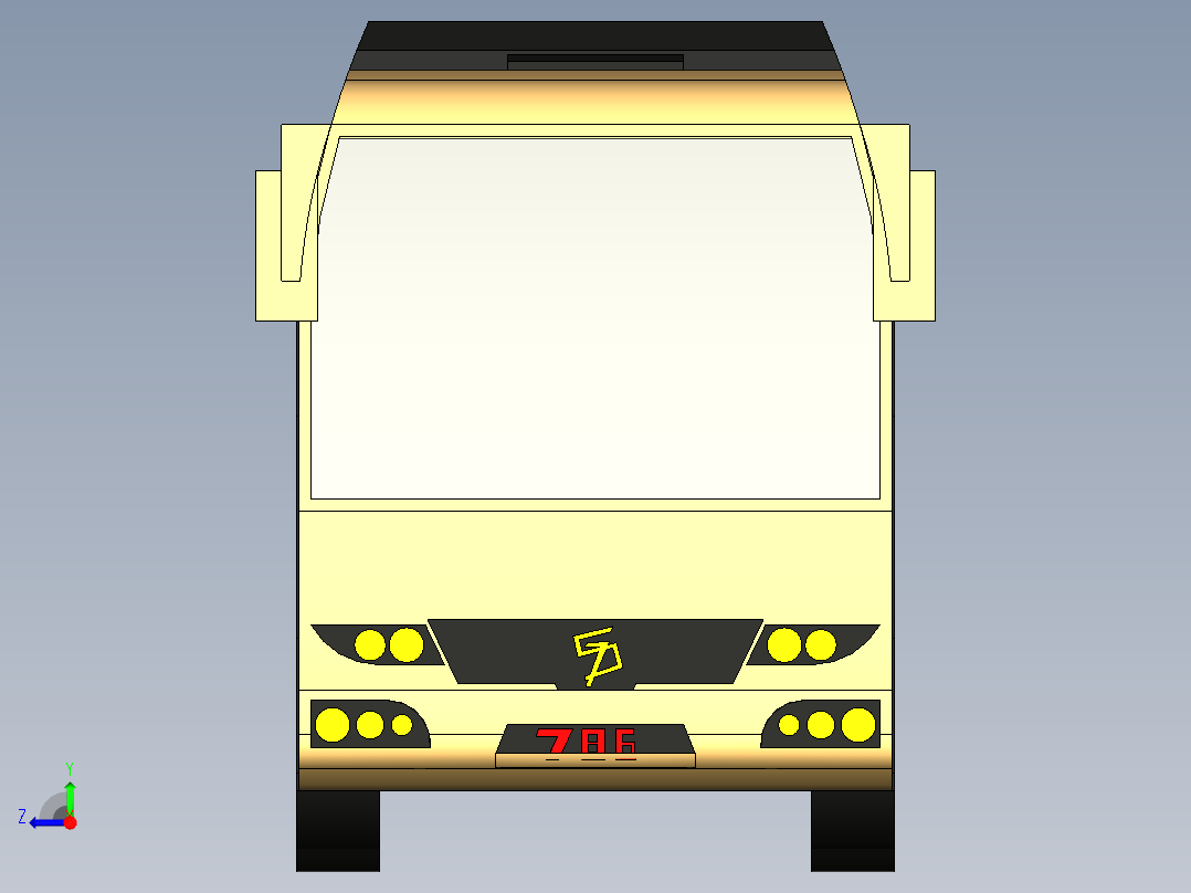 B3004184-沃尔沃9700巴士汽车右视图