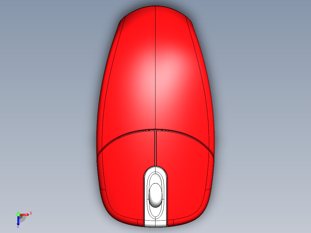 鼠标原型俯视图
