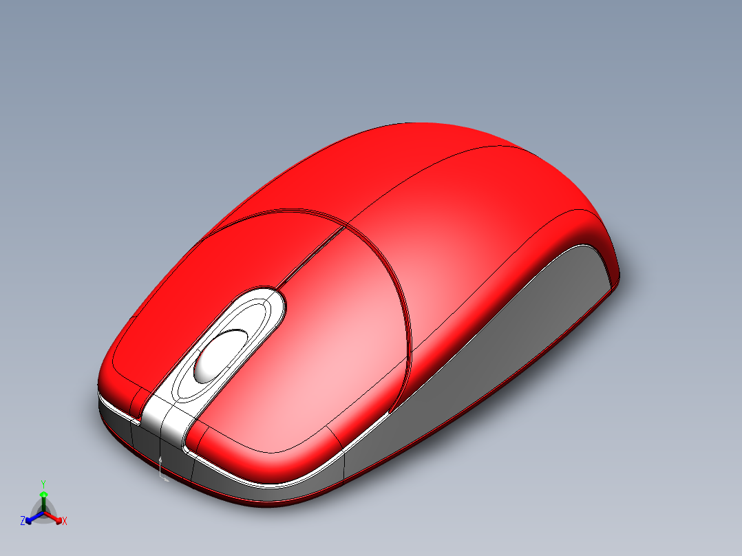 鼠标原型正等轴测图