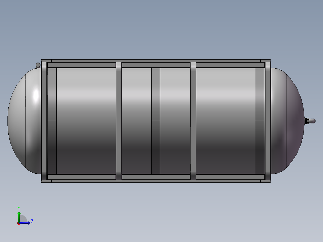 压力容积、液态氢槽储罐左视图