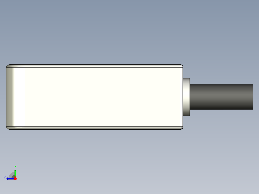 感应立方体传感器右视图