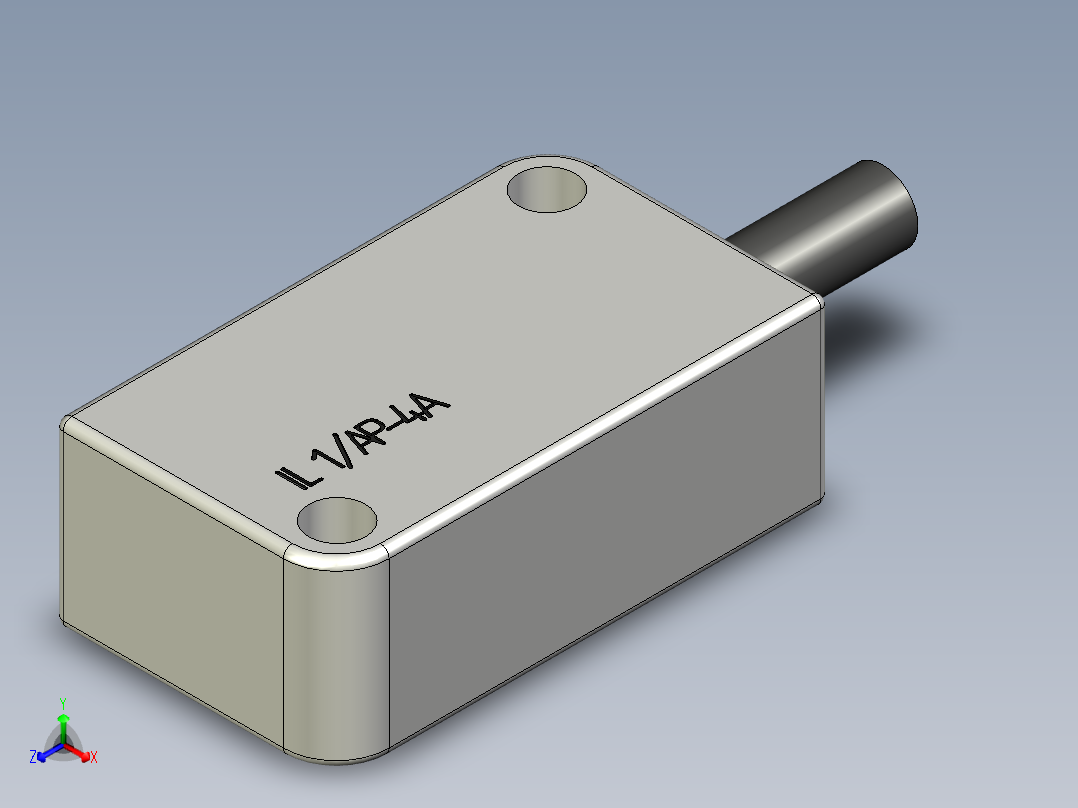 感应立方体传感器正等轴测图