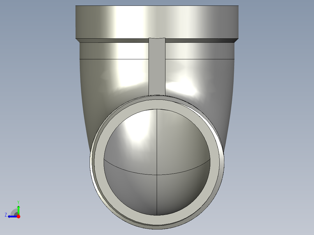 螺纹管弯头-等径内外丝 DN25右视图