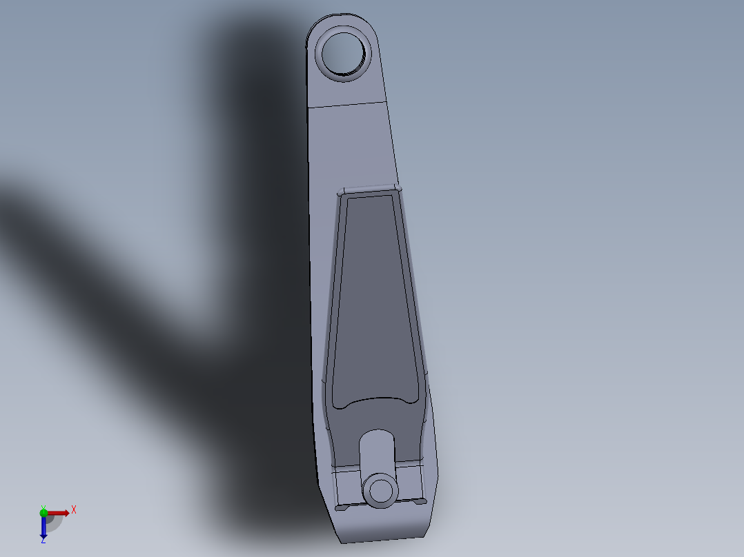 简易指甲刀  sw22俯视图