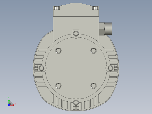 STP_040_040_18_040_FA_20_040_63B14_B14_1_63B14_040_无_A1_空心轴_B14电机前视缩略图