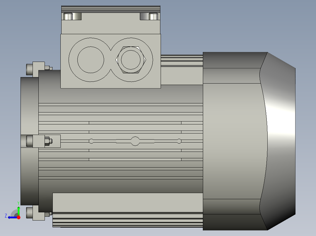 STP_040_040_18_040_FA_20_040_63B14_B14_1_63B14_040_无_A1_空心轴_B14电机右视图