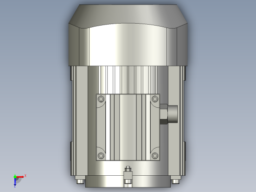 STP_040_040_18_040_FA_20_040_63B14_B14_1_63B14_040_无_A1_空心轴_B14电机俯视缩略图