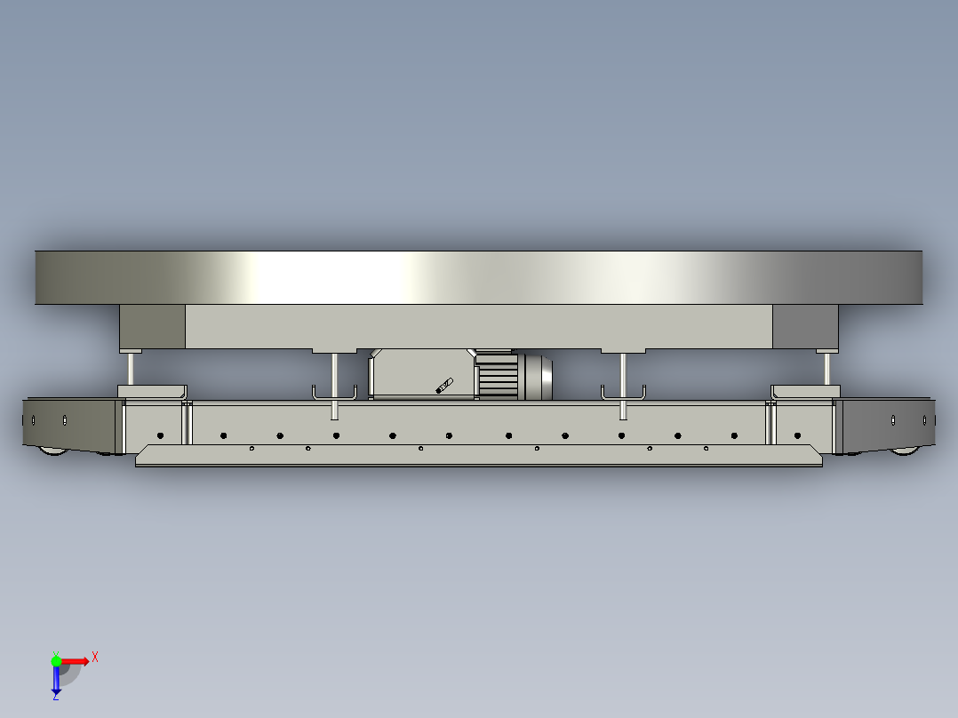 中间转盘俯视图