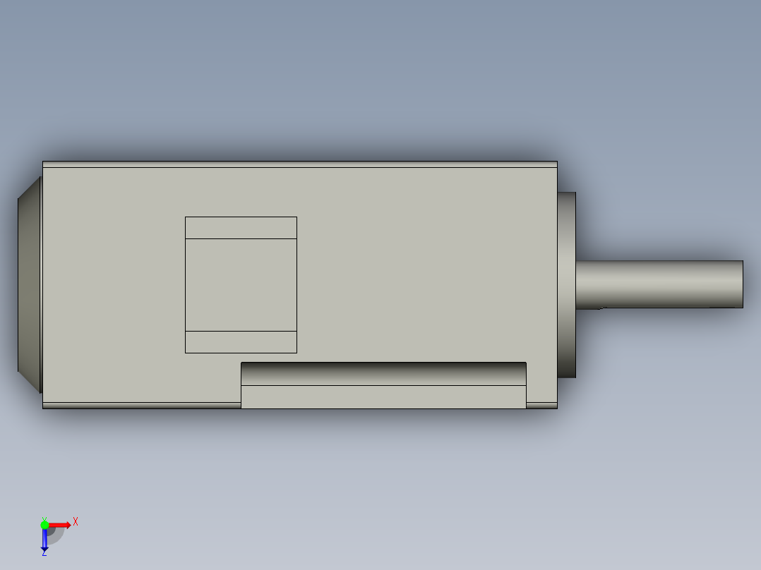 as伺服马达HCFA100W俯视图