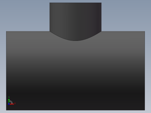 异径三通(Reducer Tee)前视缩略图