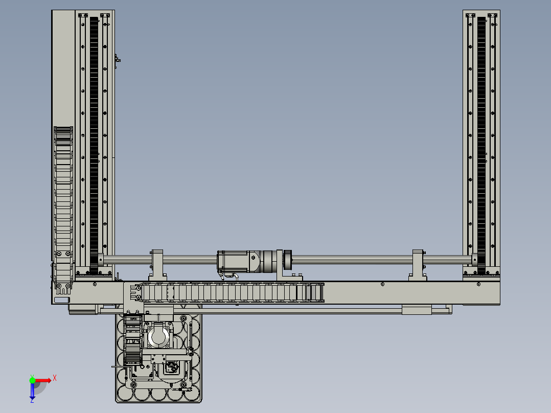 龙门机构俯视图