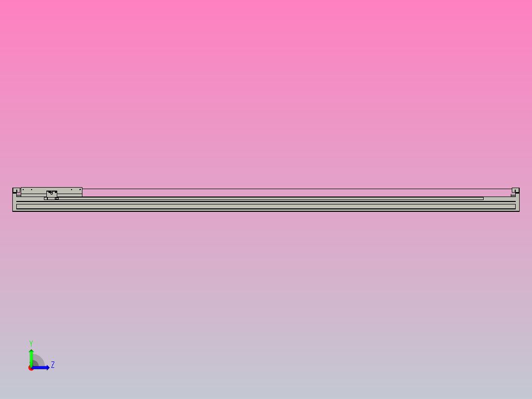 直驱直线电机轴TPA-LNP3-140-55C4-1-L1740-3-C-10-N3左视图