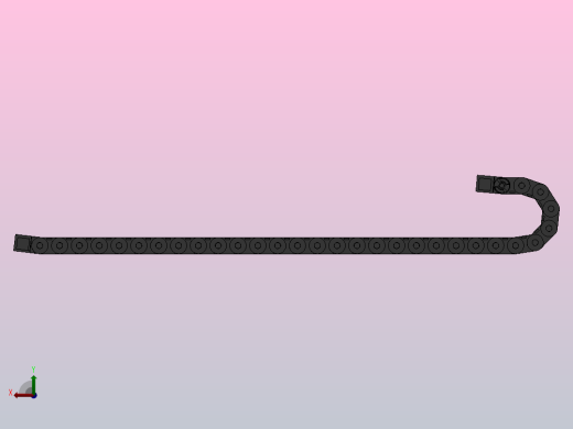 内高35弯曲半径100两侧打开型DA桥式拖链DMD35BDA-35-300-100R-30后视缩略图