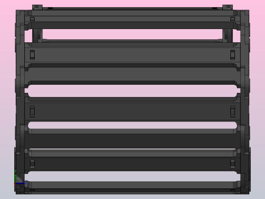 内高35弯曲半径100两侧打开型DA桥式拖链DMD35BDA-35-300-100R-30左视缩略图