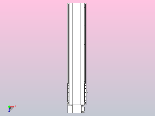 皮带直线轴半封闭可选导轨TPA-HNB-202D-140-L750-LP-Y-P75-N3俯视缩略图