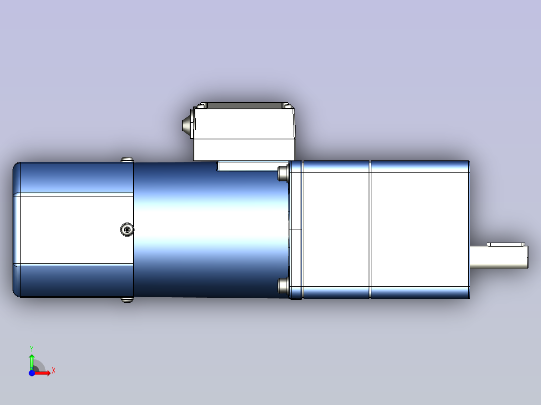 精研YF调速电磁制动电机 120yf01-1800前视图