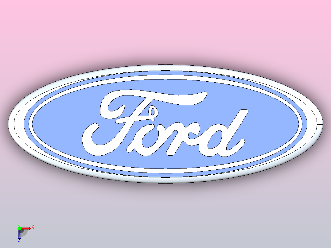 福特标志俯视图