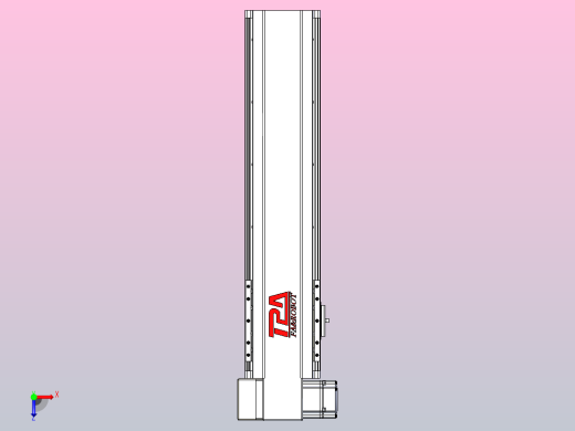皮带直线轴半封闭可选导轨TPA-HNB-120D-110-L350-LP-Y-P40-N3俯视缩略图