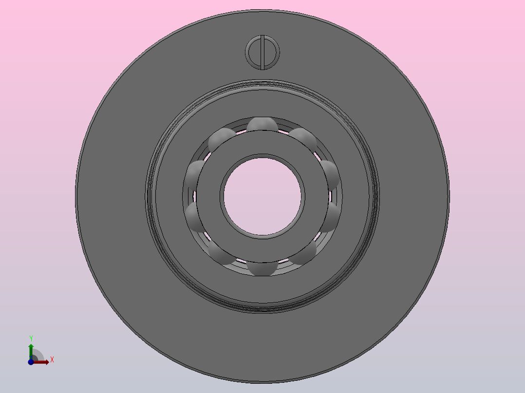 DACF型外圈带凸缘的双列角接触球轴承轮毂轴承单元 （外圈旋转）_DACF 27100450前视图