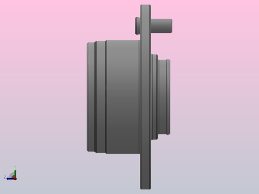 DACF型外圈带凸缘的双列角接触球轴承轮毂轴承单元 （外圈旋转）_DACF 27100450右视缩略图