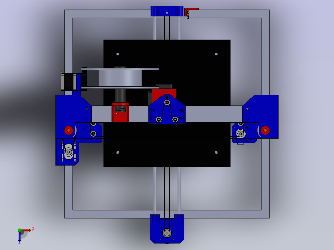 3D打印300x300x400俯视图