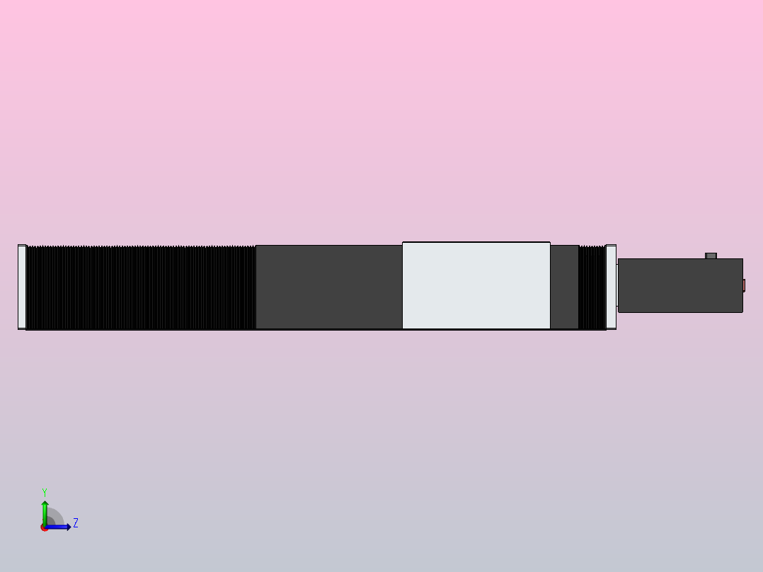 直线模组DMBF220-RBCR（电机右后折）[DMBF220-L45S500-DT750-A2U-RBCR]左视图