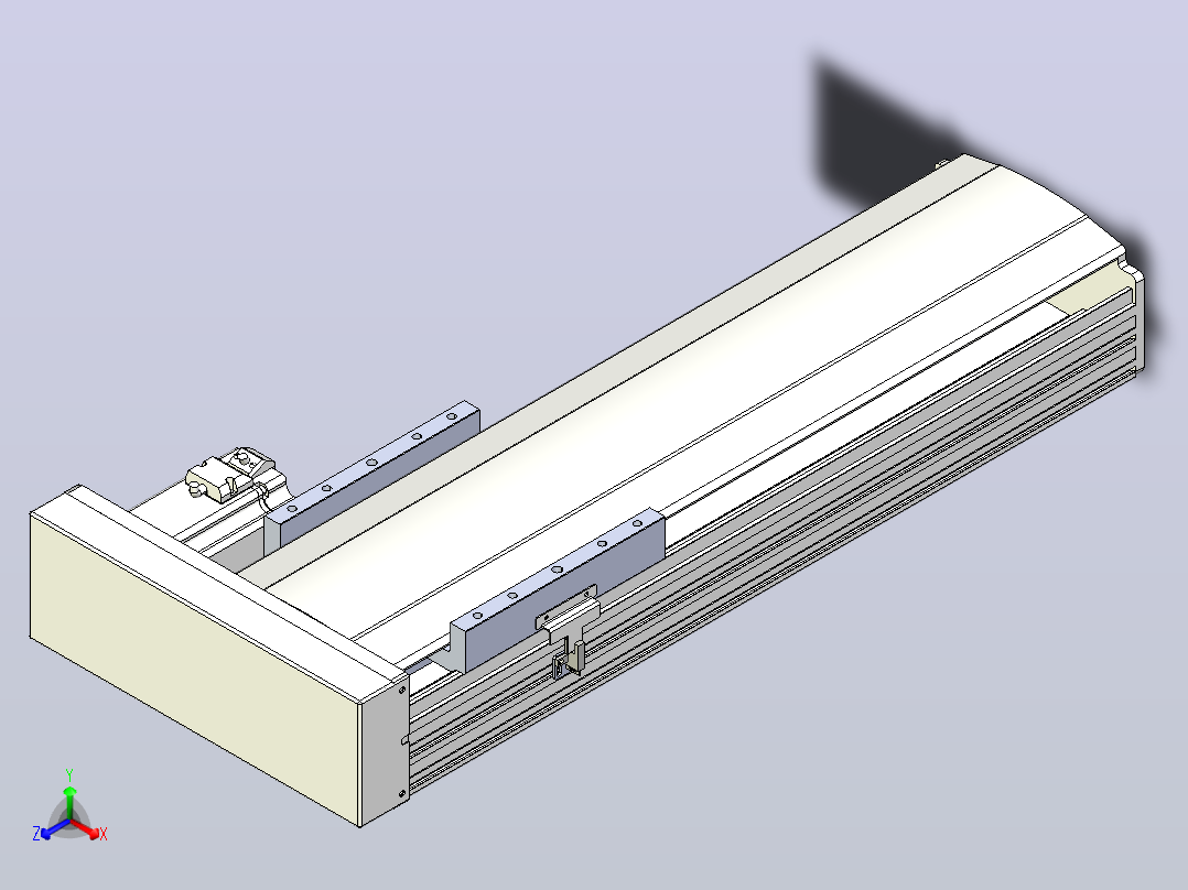 日规模组半封闭丝杆TPA-HNR-202D-2510C-L400-ML-Y-P75-N3主视图