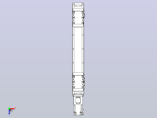 滚珠丝杠线性轴TPA-GCRS-80-1610C-L125-M-M20-N3俯视缩略图