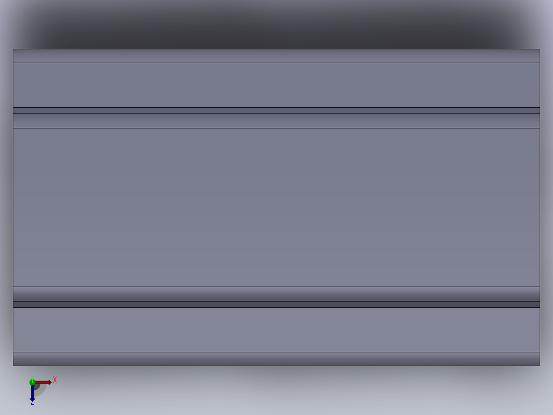 多套YBT5055起重机钢轨3D模型Solidworks设计俯视图
