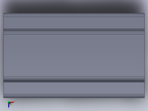 多套YBT5055起重机钢轨3D模型Solidworks设计俯视缩略图