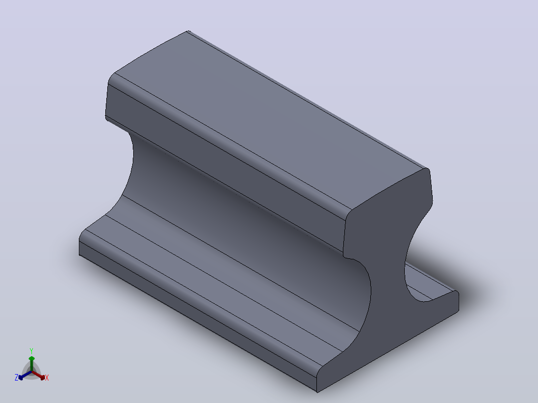 多套YBT5055起重机钢轨3D模型Solidworks设计正等轴测图