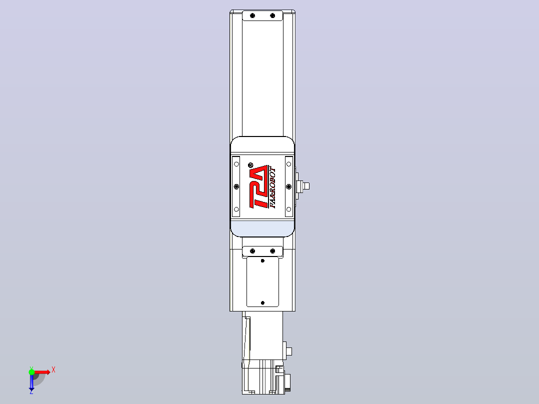 滚珠丝杠直线轴带导轨全封闭TPA-HCR-65S-1610C-L100-M-Y-P10-N3俯视图