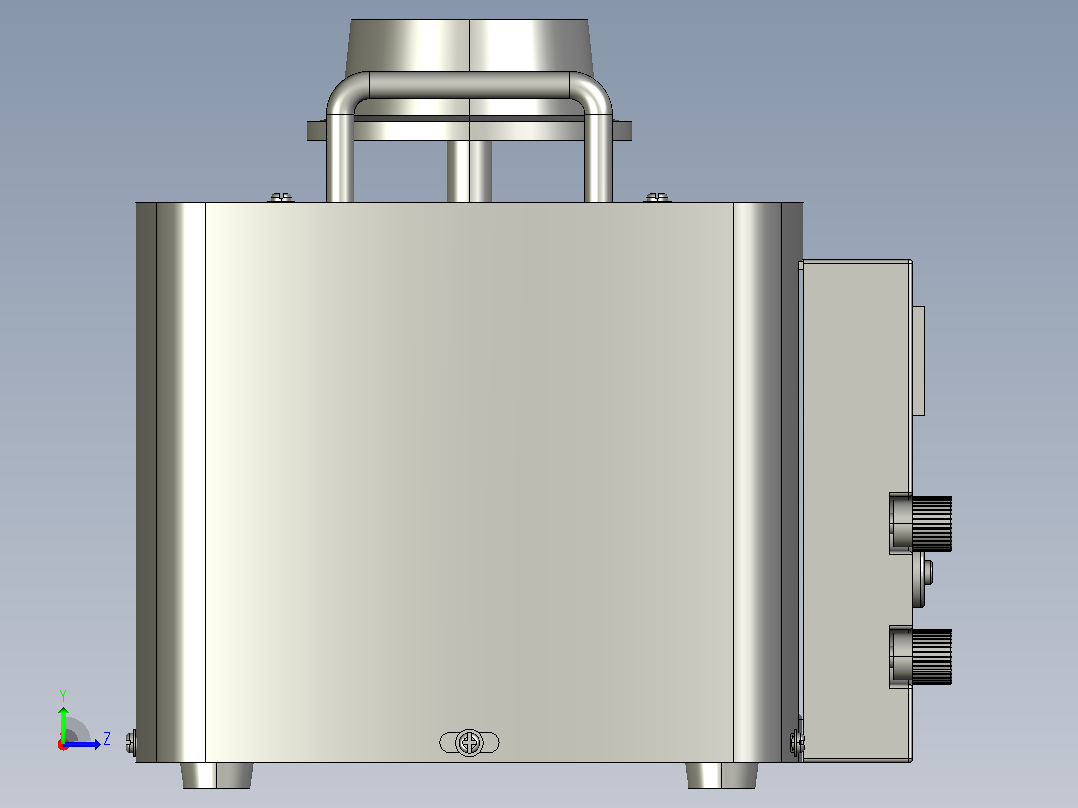 TDGC2-2接触调压器三维模型202011左视图
