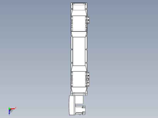 皮带直线轴双滑块型TPA-GCBS-120-P70-L100-QL-M20-N3俯视缩略图