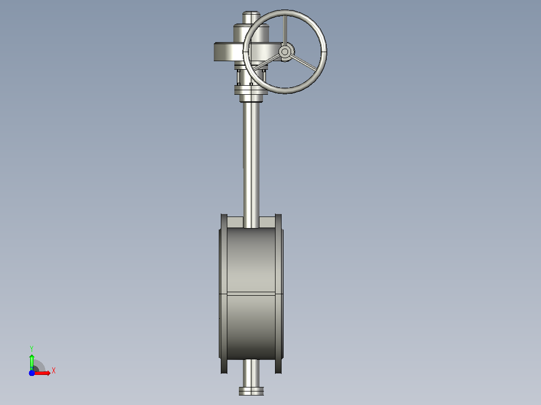 Dt943H(F)-10C.P.R.V-B[DN300]阀，截止阀，风阀，蝶阀前视图