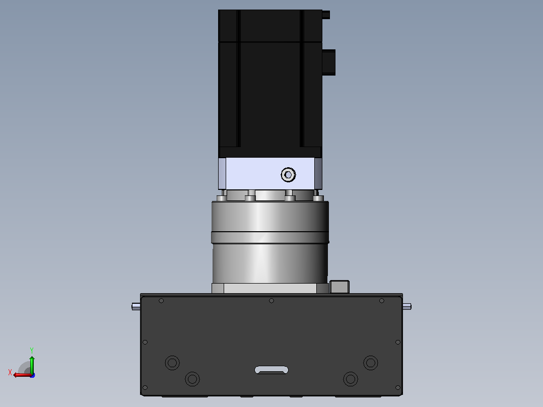 DMG170-TCR齿轮齿条模组直线滑台（电机直连）[DMG170-L16S500-DT750-A2D-TCR-P7]后视图