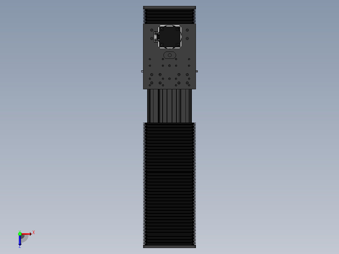 DMG170-TCR齿轮齿条模组直线滑台（电机直连）[DMG170-L16S500-DT750-A2D-TCR-P7]俯视图