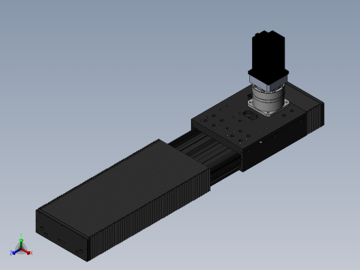 DMG170-TCR齿轮齿条模组直线滑台（电机直连）[DMG170-L16S500-DT750-A2D-TCR-P7]正等轴测缩略图