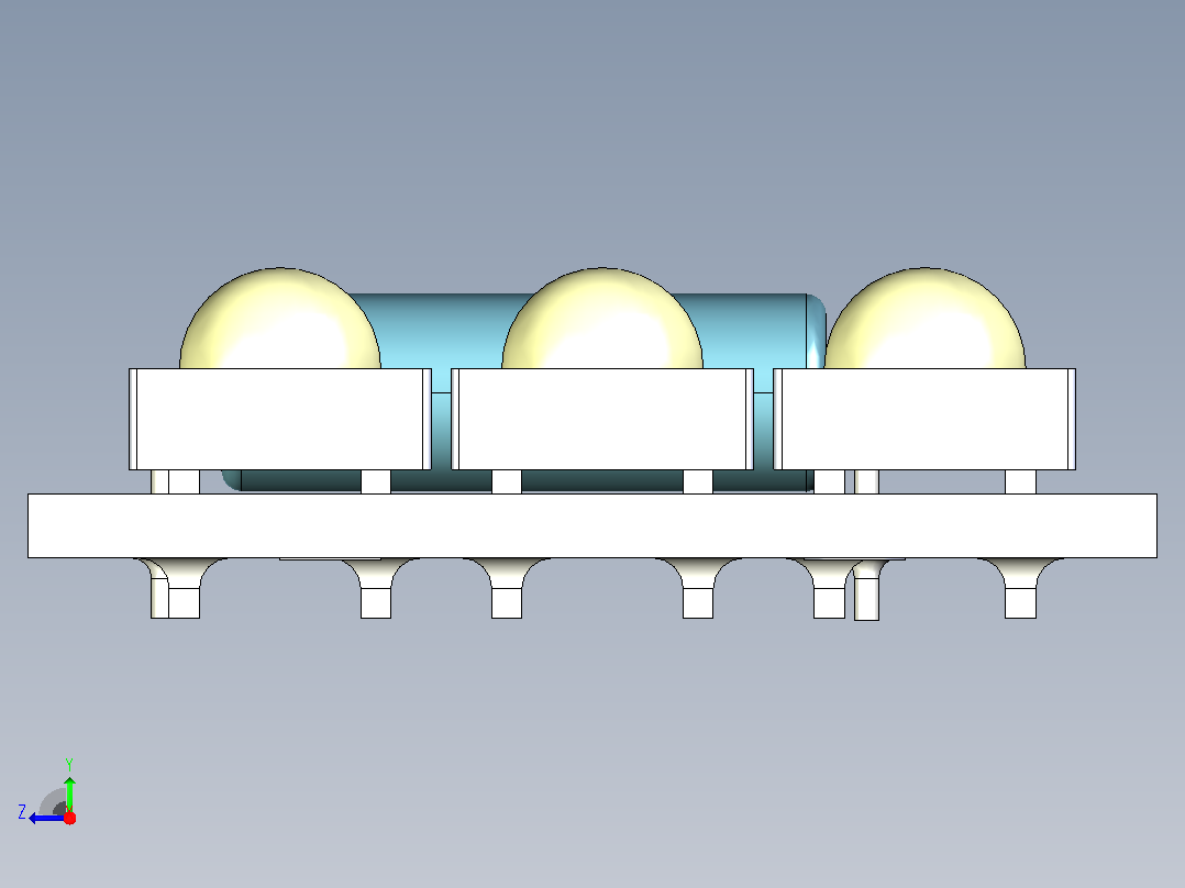 SMD LED面板右视图