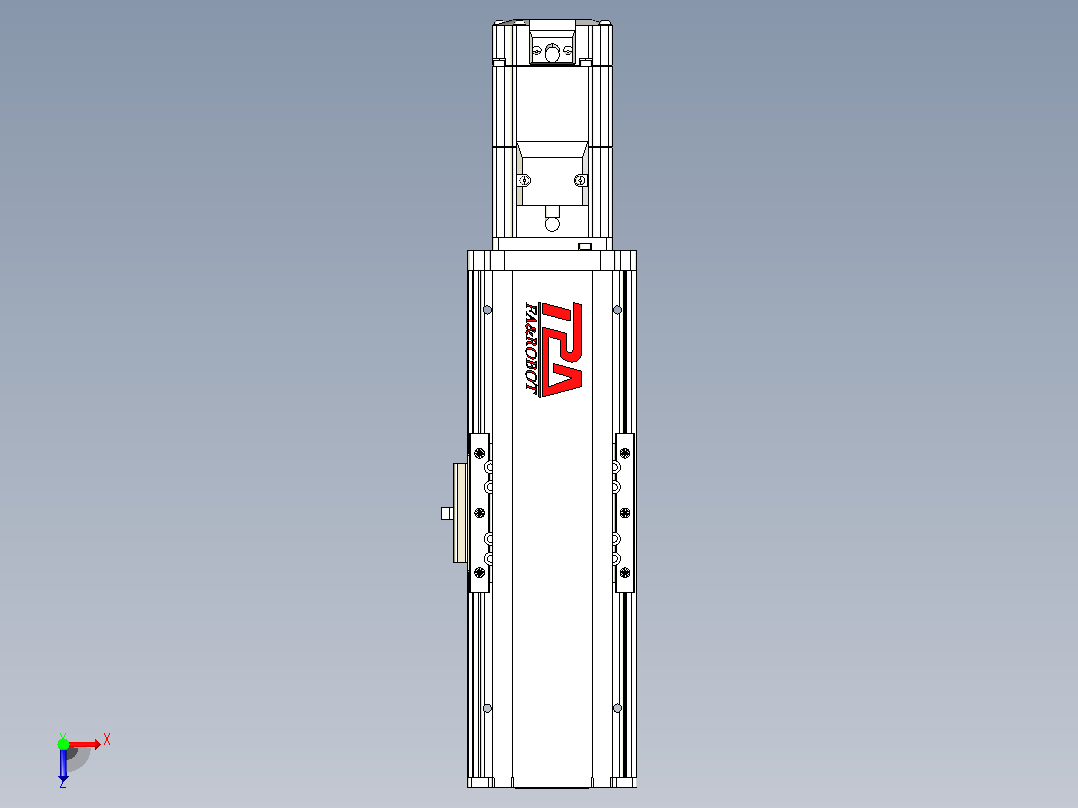日规模组半封闭丝杆TPA-HNR-85D-1610C-L50-M-Y-P20-N3俯视图