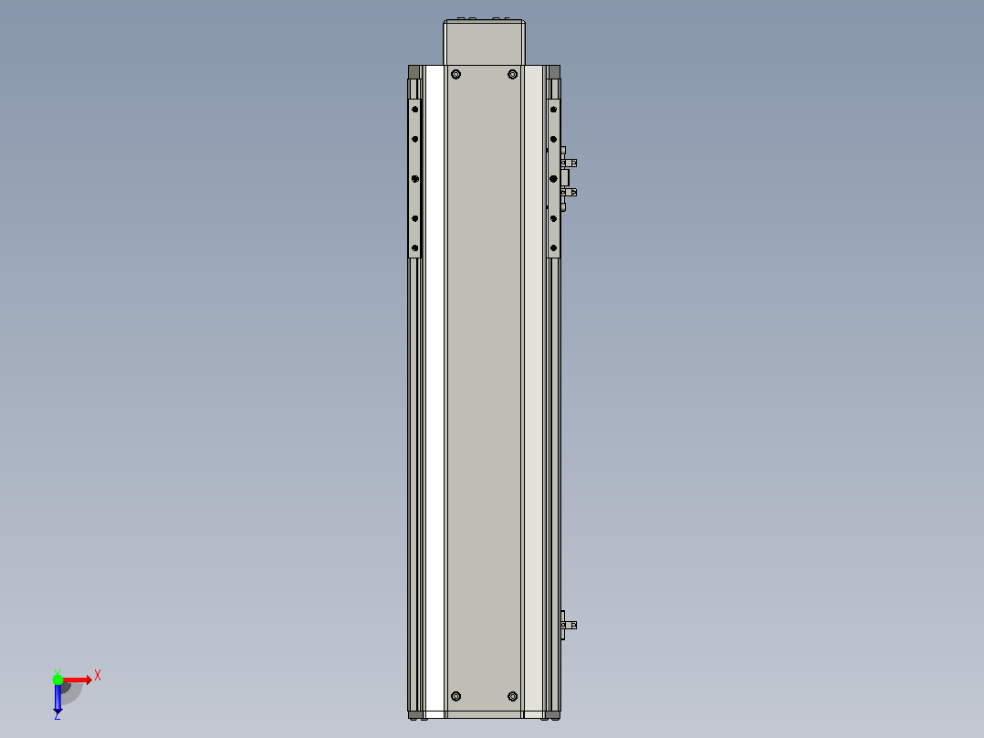 SYS14-350-BM-200W滚珠花健、支撑座、滚珠丝杠、交叉导轨、直线模组.STEP俯视图