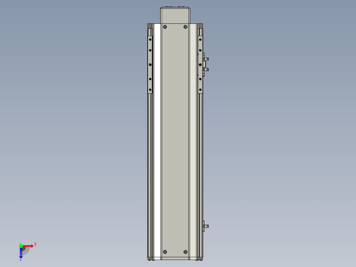 SYS14-350-BM-200W滚珠花健、支撑座、滚珠丝杠、交叉导轨、直线模组.STEP俯视缩略图