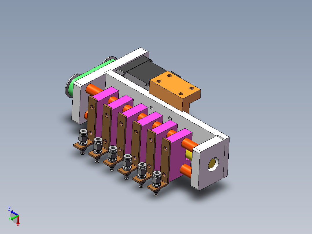 吸盘等距变距机构sw18可编辑