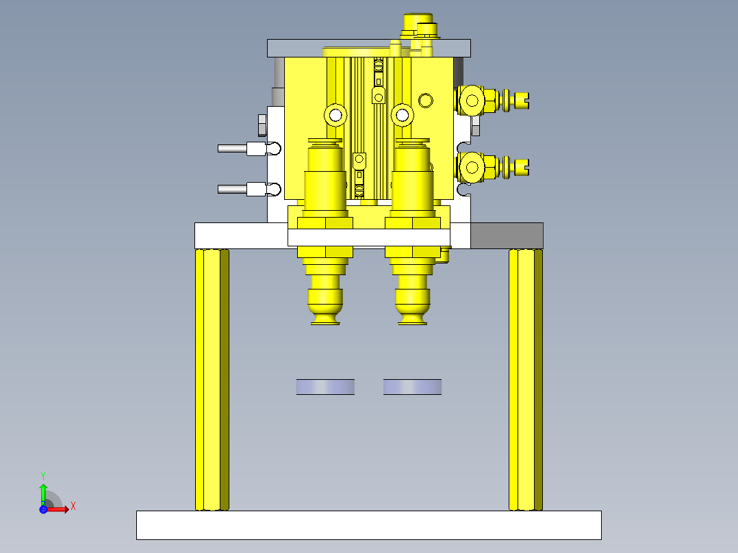 工件吸附移载机构前视图