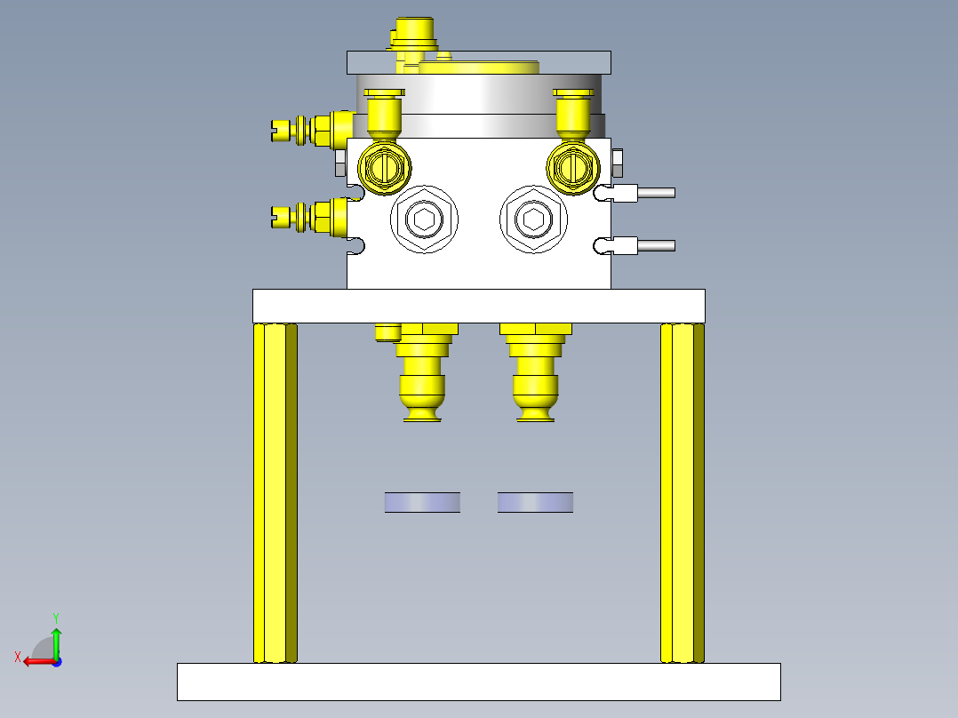 工件吸附移载机构后视图