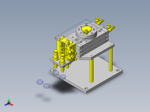 工件吸附移载机构正等轴测缩略图