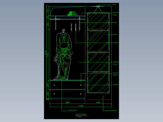 家装类CAD图块(四)-FH01038A
