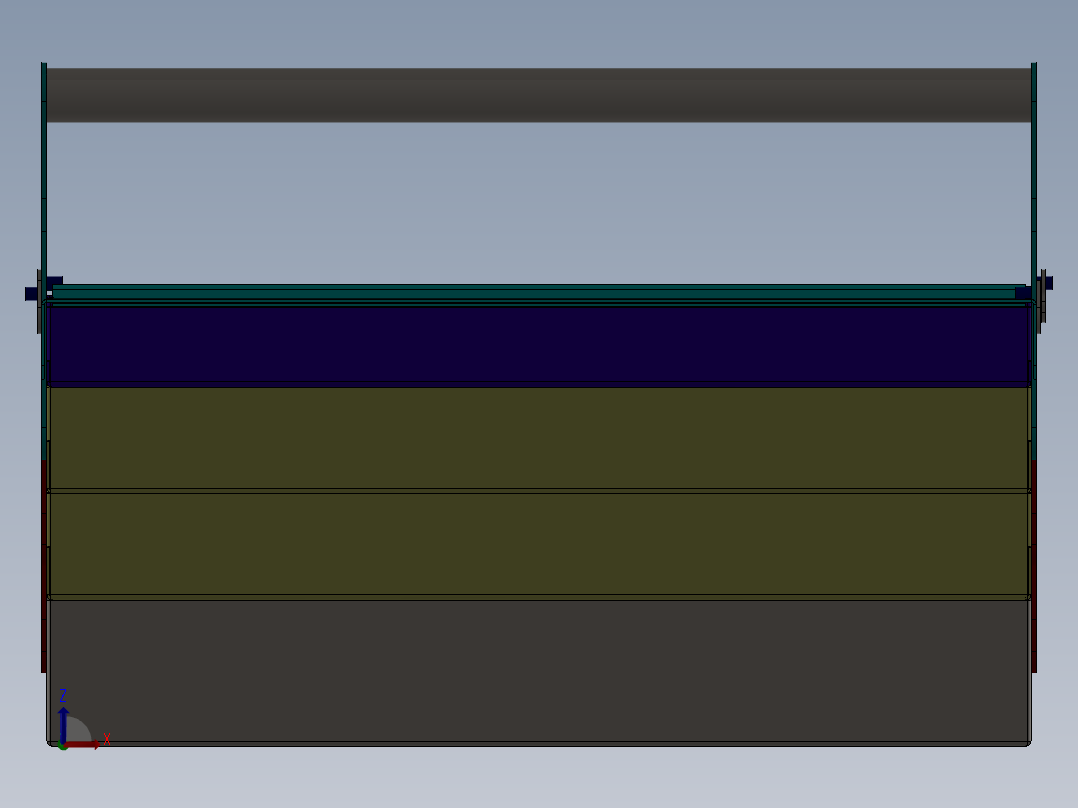 SW2015含特征折叠工具箱前视图