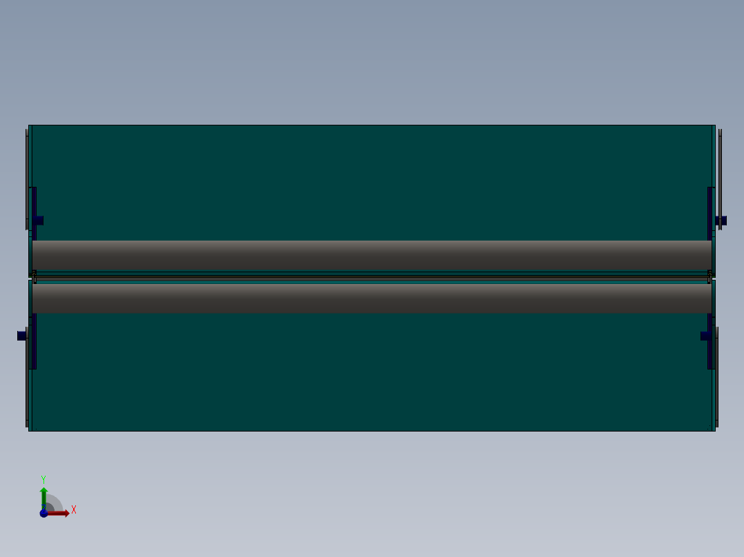 SW2015含特征折叠工具箱俯视图