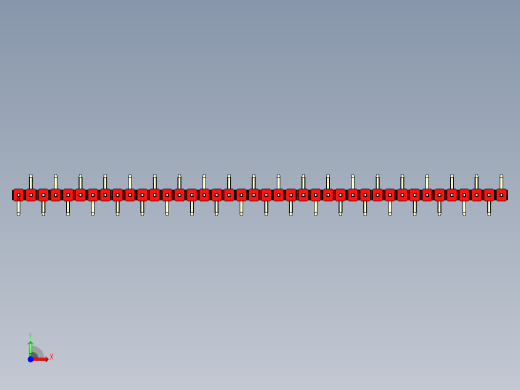 彩色公排针 100mil 2.54mm 系列-DS1022_red_40p_100mil_Type_SMT_R2_rev1.0前视缩略图